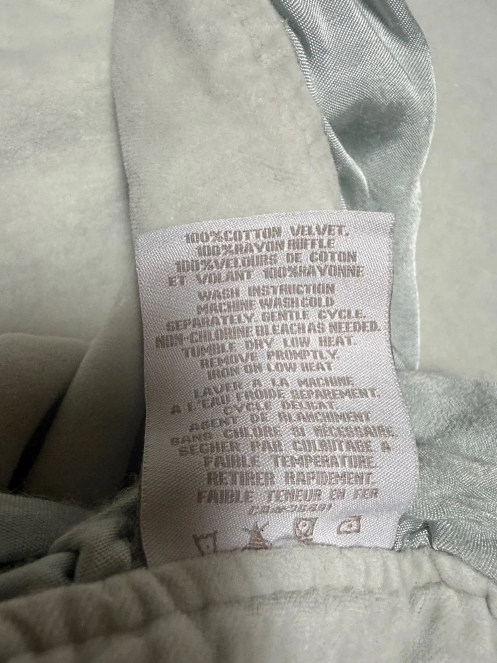 Restoration Hardware baby & child Velvet & Satin Ruffle Edge Baby Blanket 38”x50